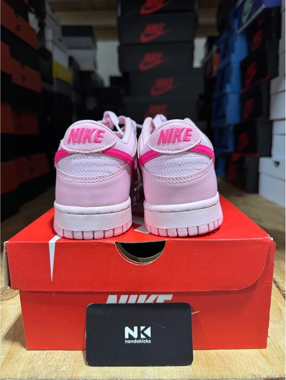 Nike Dunk Low GS 'Triple Pink' DH9765-600 BRAND NEW SIZE 7Y